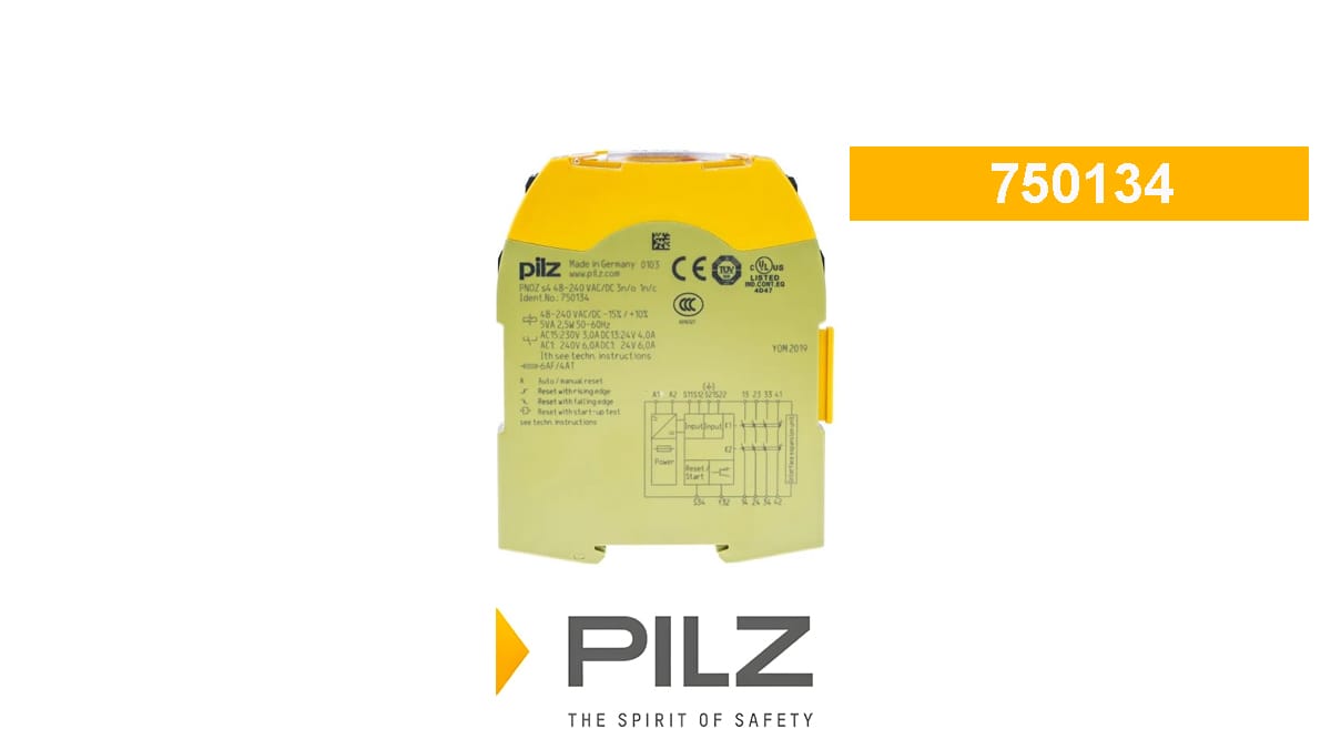 PNOZ s4 48-240VACDC 3 n/o 1 n/c - 750134